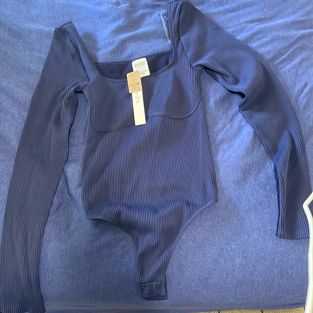 Pink Victorias Secret Sweatheart Neckline Body Suit